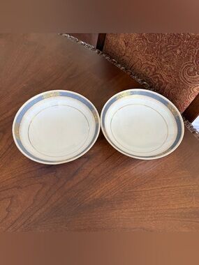 Set of 2 Vtg. Noritake Japan Lamarre Pattern #6859 8.25” Round Vegetable Bowls